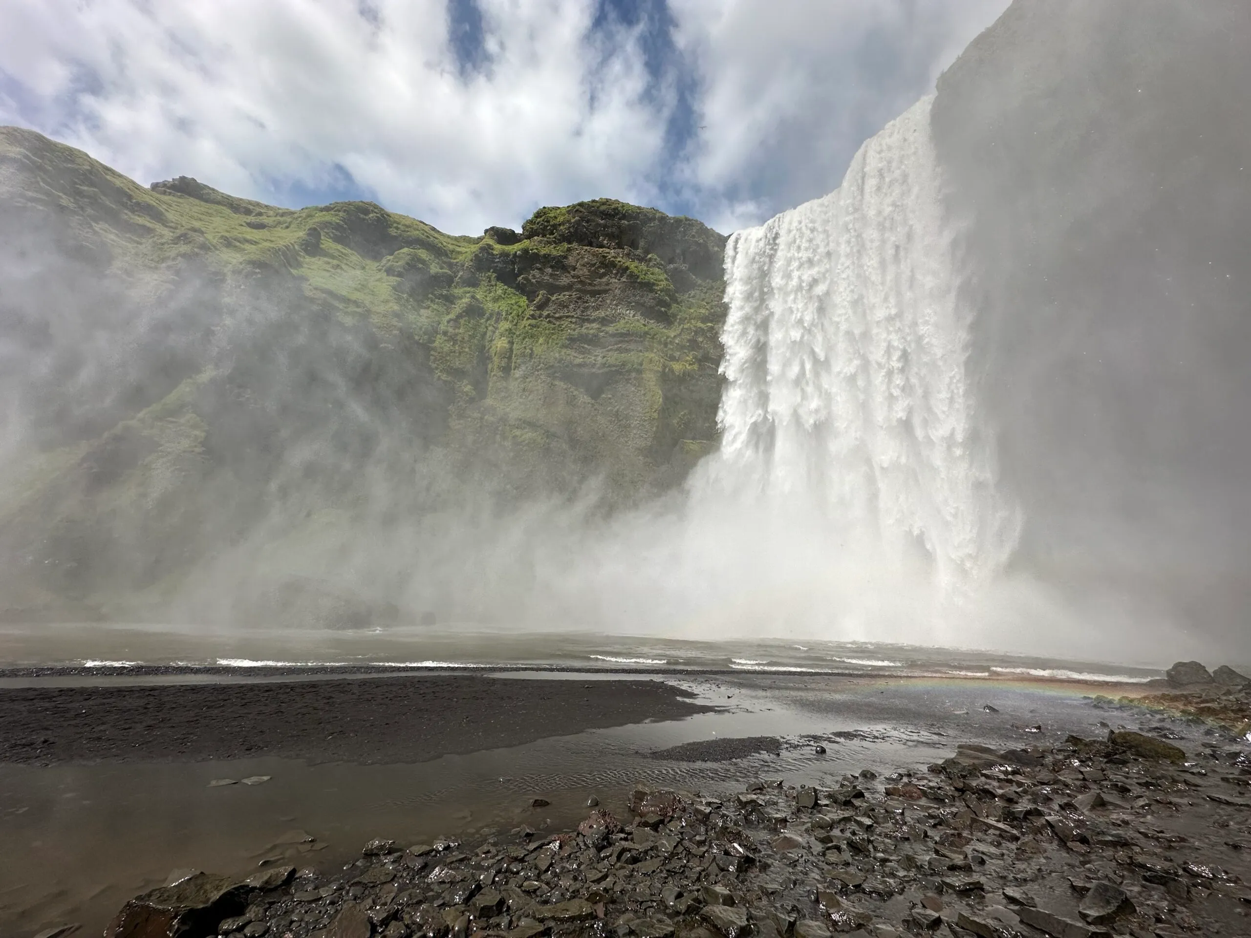Day Four of one week in Iceland Itinerary - photo of Skogafoss waterfall
