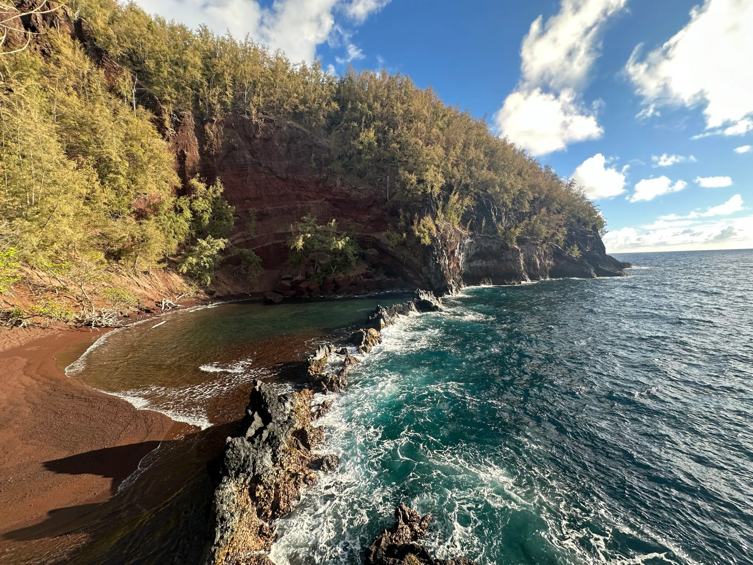 Kaihalulu Red Sand Beach- stop along the road to Hana