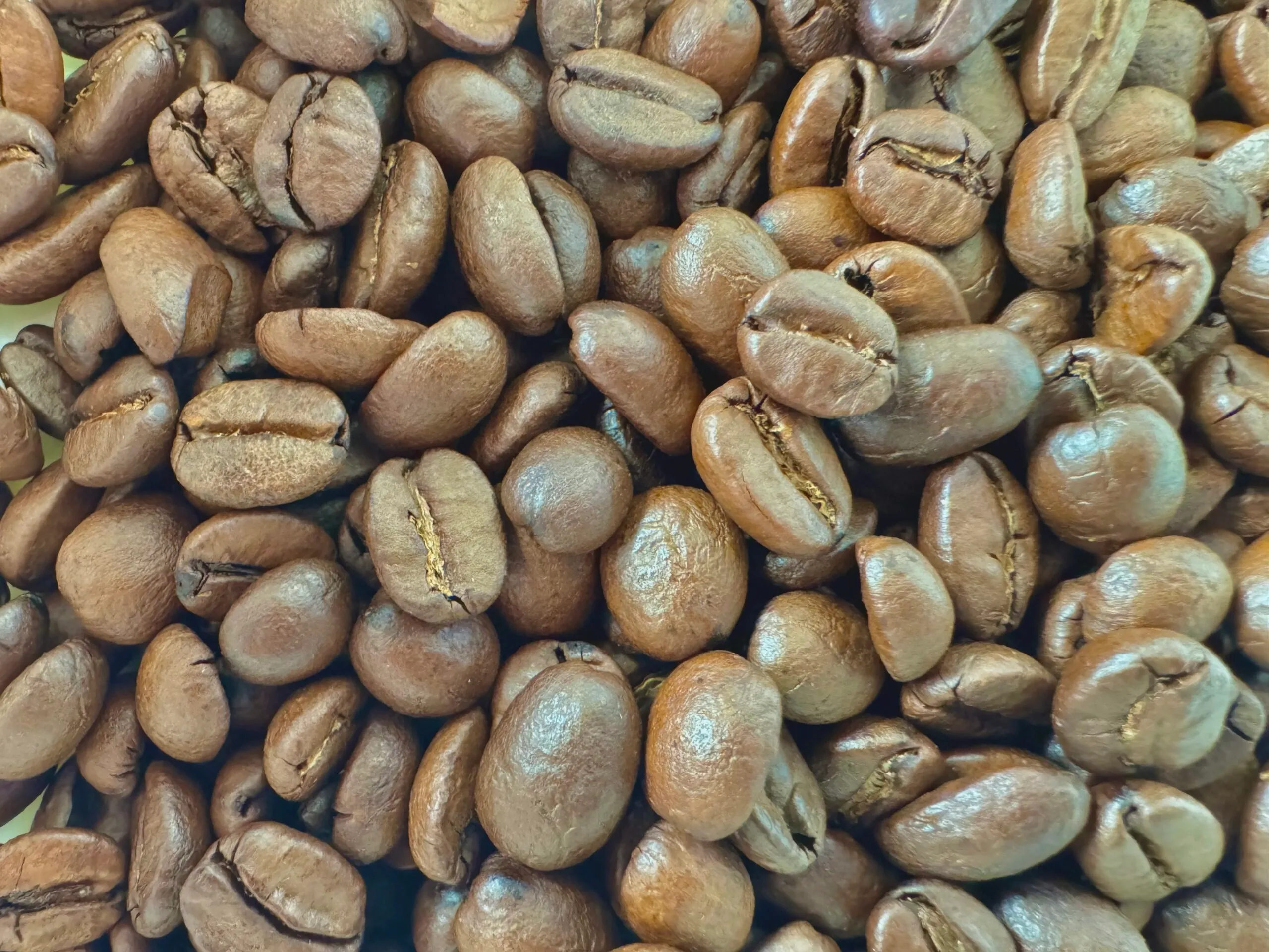 Traditionally roasted coffee beans