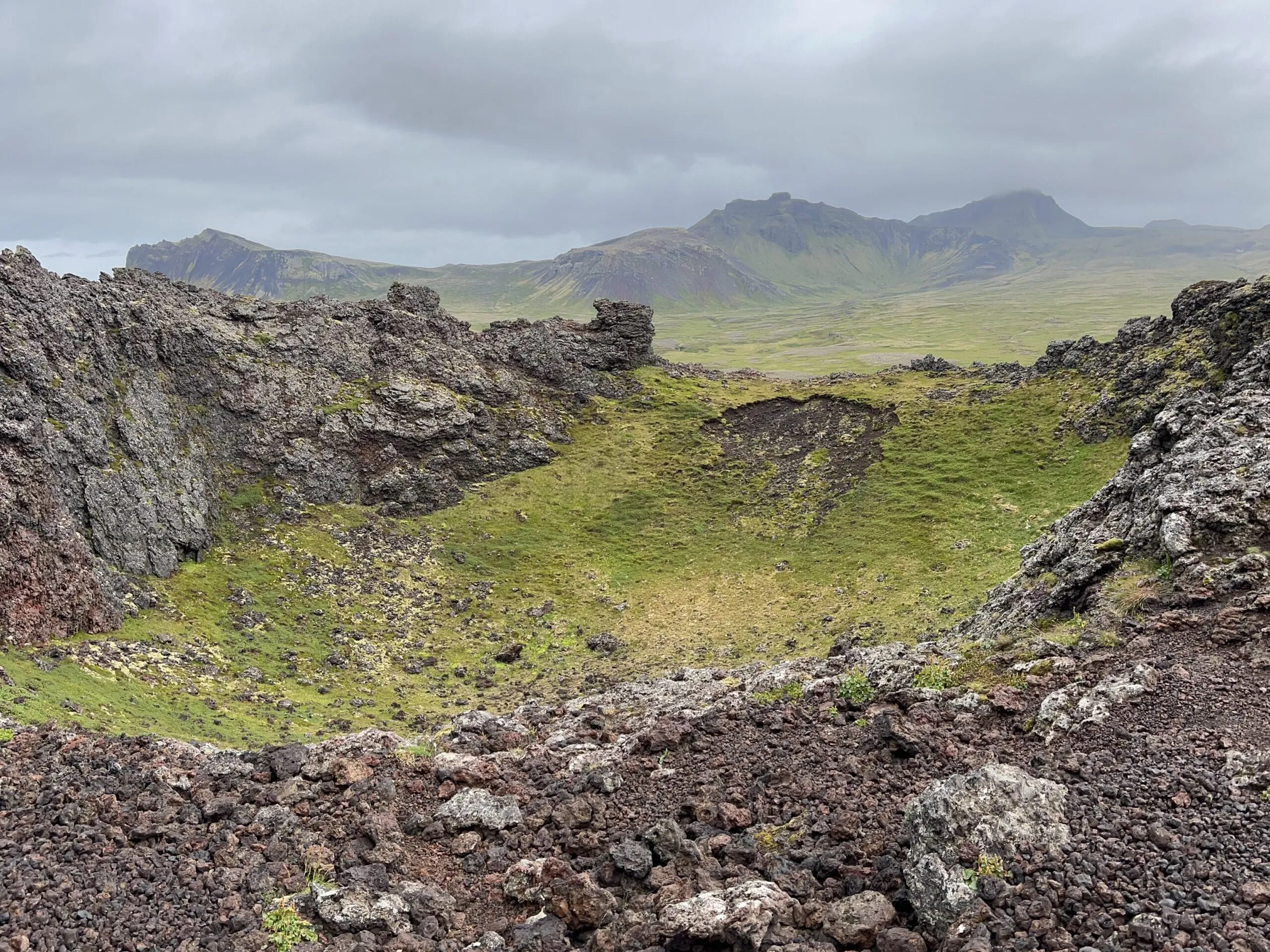 Saxhóll Crater in the Snæfellsnes Peninsula in Iceland 2024