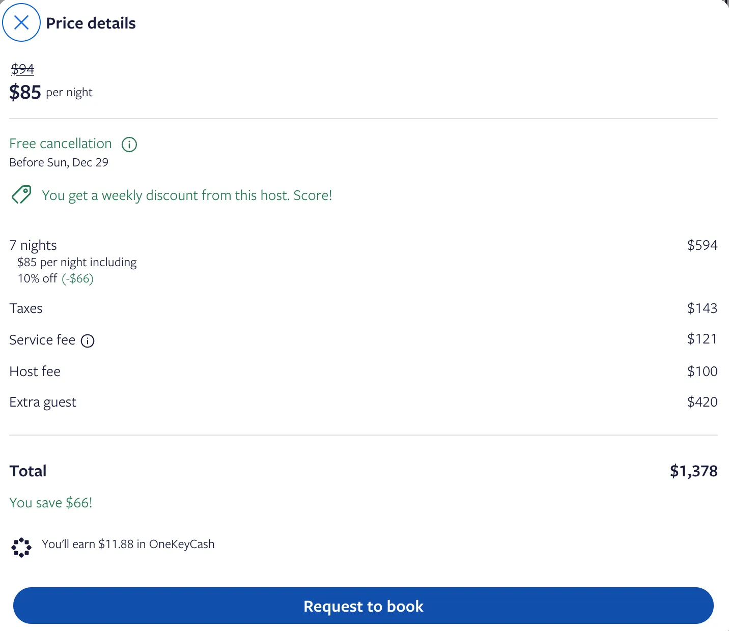 Vrbo example property with weekly discount