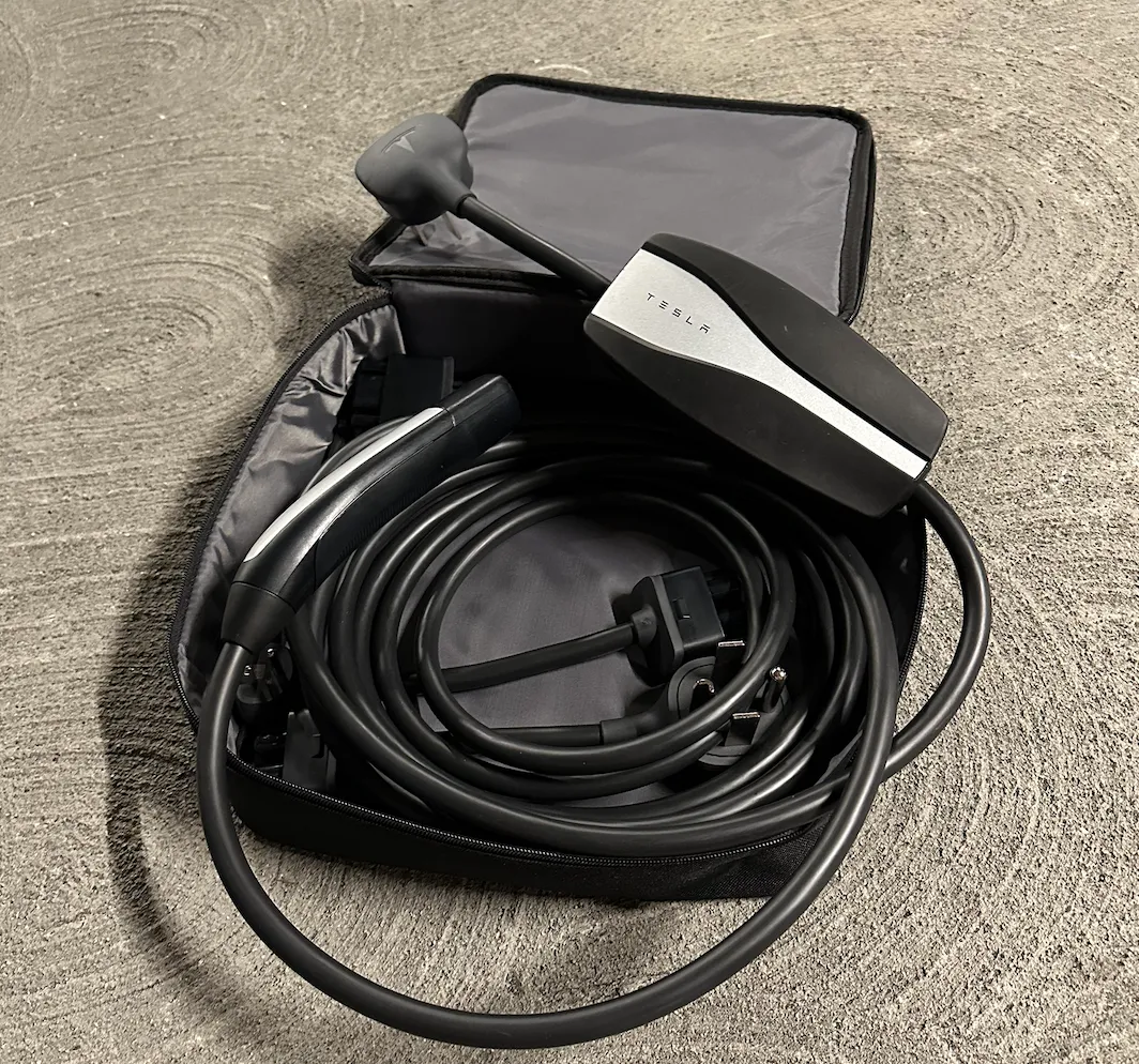 Slower EV Charging using the tesla portable EVSE