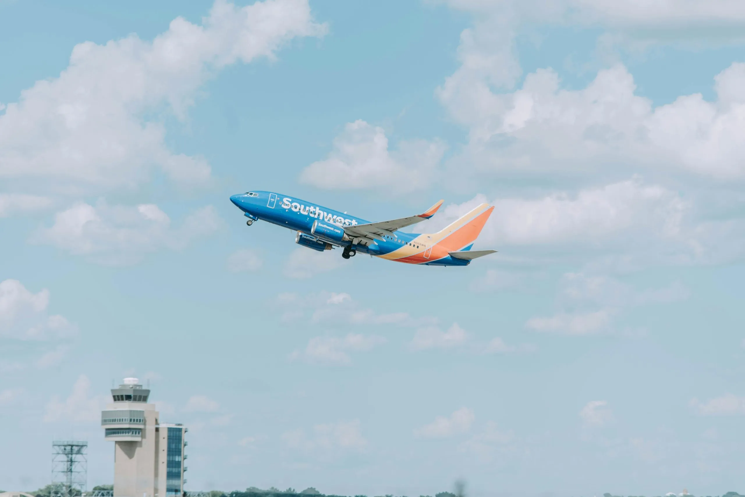 Southwest Airlines taking off